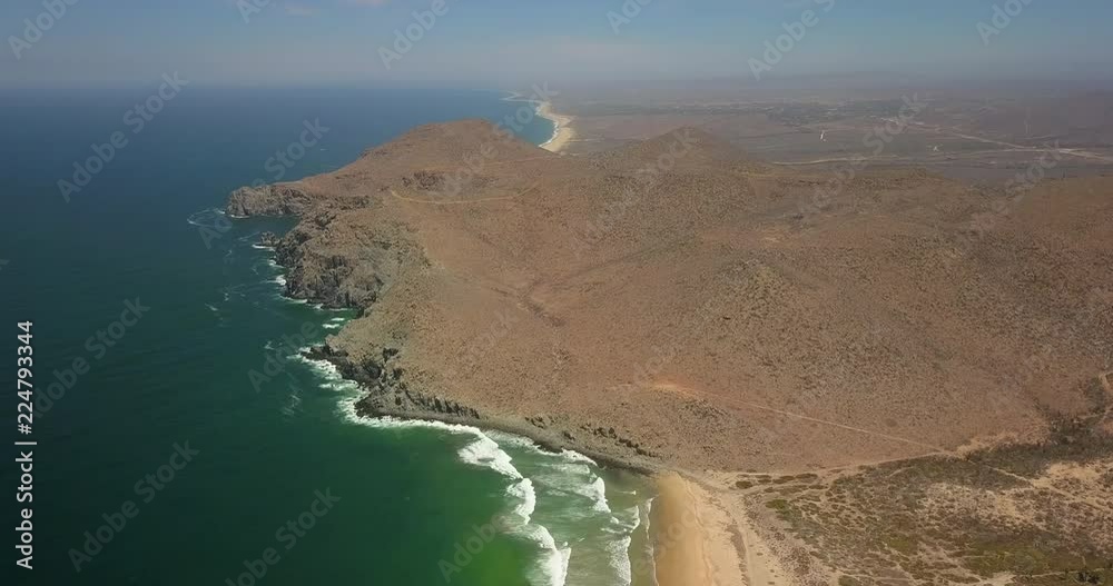 Aerial Left to Right Pan: Vast Area of Todos Santos