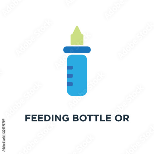 feeding bottle or baby bottle for infants and young children ico