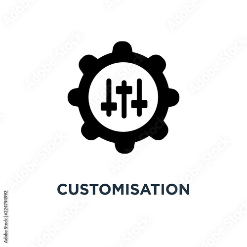 customisation icon. customisation concept symbol design, vector