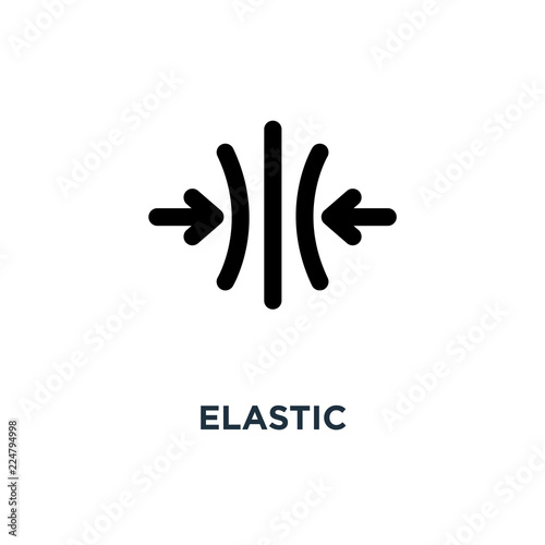 elastic icon. elastic concept symbol design, vector illustration photo