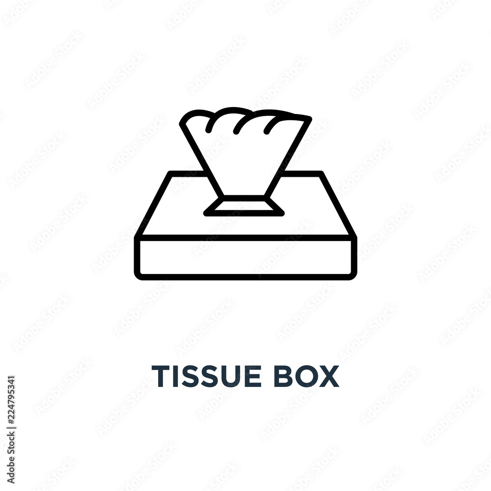 tissue box icon. tissue box concept symbol design, vector illust tissue box icon. tissue box concept symbol design, vector illust