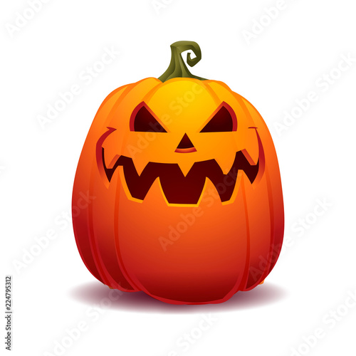 pumpkin halloween vector illustration