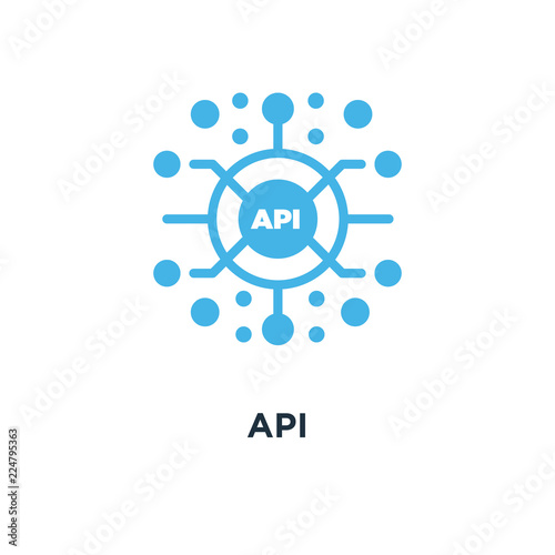 api icon. application programming interface concept symbol desig photo