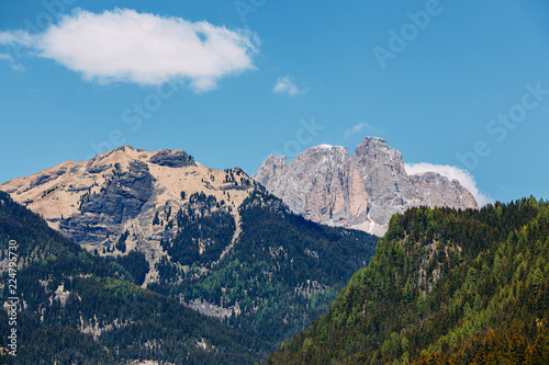 Beautiful view of alpine mountain. North of Italy, landscape