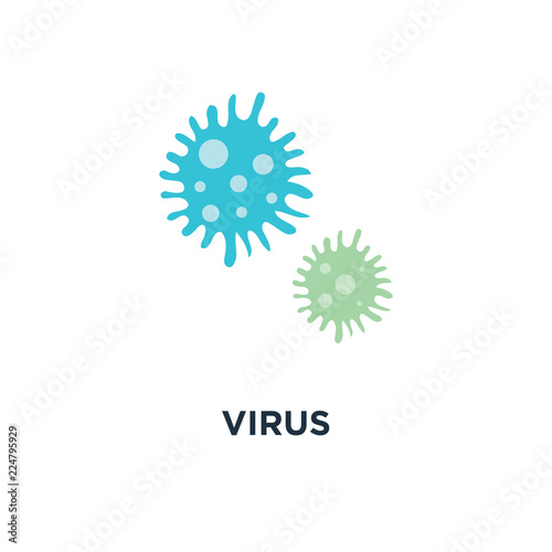 virus icon. infectious pathogens concept symbol design, vector i