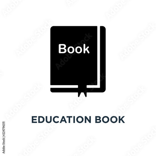 education book icon. learning book . school library concept symb