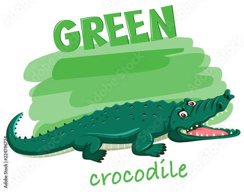 A Green crocodile concept