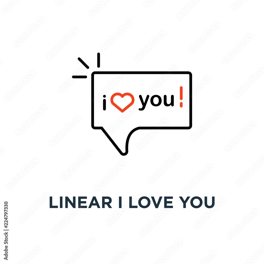 linear i love you text in speech bubble icon, symbol of lover saying words of recognition in amour concept simple style trend modern logotype graphic design linear i love you text in speech bubble icon, symbol of lover saying words of recognition in amour concept simple style trend modern logotype graphic design