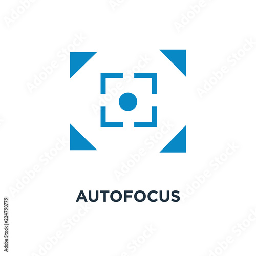 autofocus icon. digital photo camera, image concept symbol design, vector illustration photo