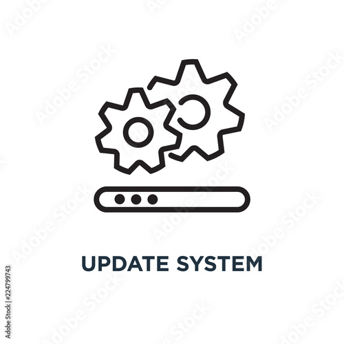 update system icon. update system concept symbol design, vector illustration