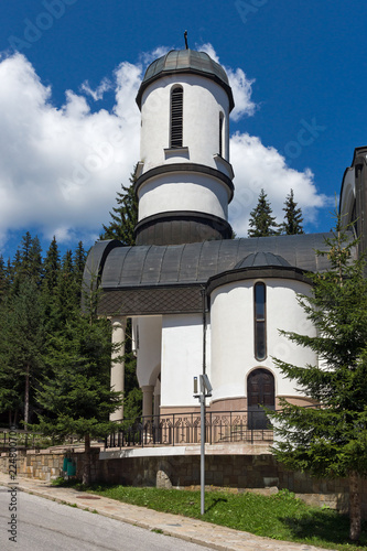 Church of Assumption of the Most Holy Mother in Ski resort Pamporovo in Rhodope, Mountains, Smolyan Region, Bulgaria