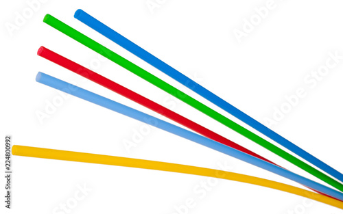 Multicolored cocktail tube