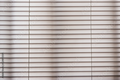 White venetian Jalouise blinds texture full frame closeup