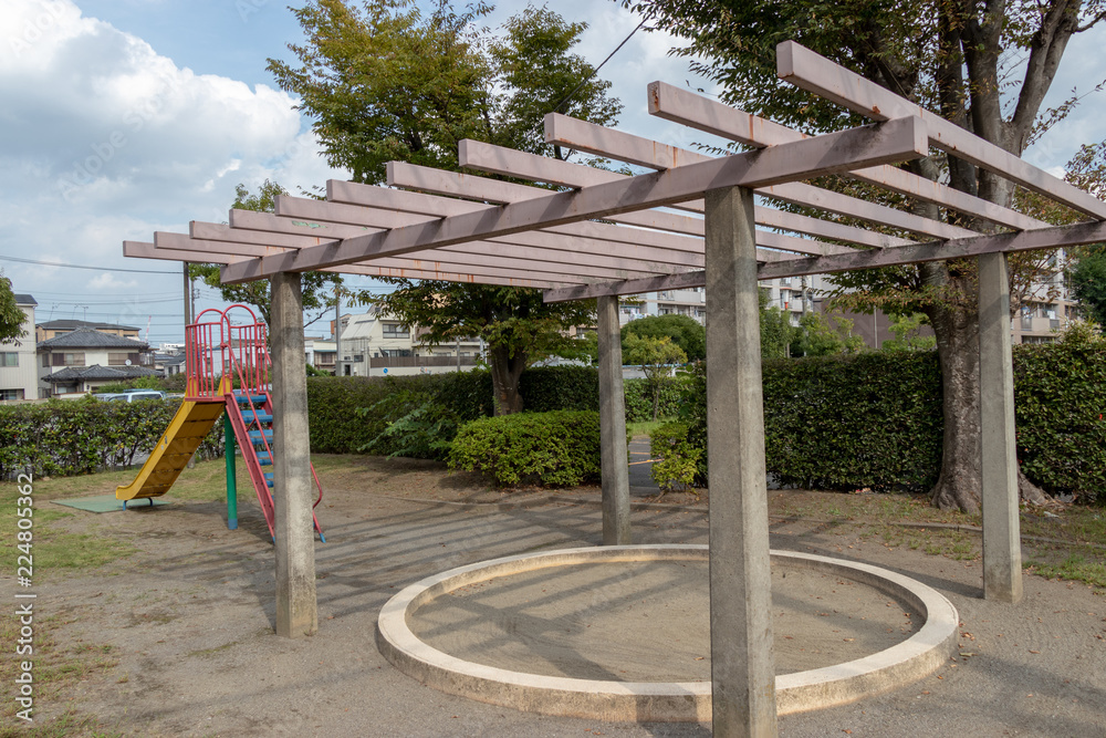 Park in the Sodegaura Complex in Narashino City, Chiba Prefecture, Japan Park in the Sodegaura Complex in Narashino City, Chiba Prefecture, Japan