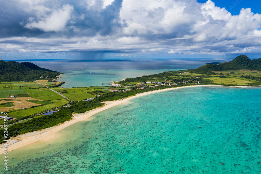 Top view of Ishigaki Island of Okinawa