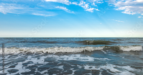 Skyline over the sea, clear sky