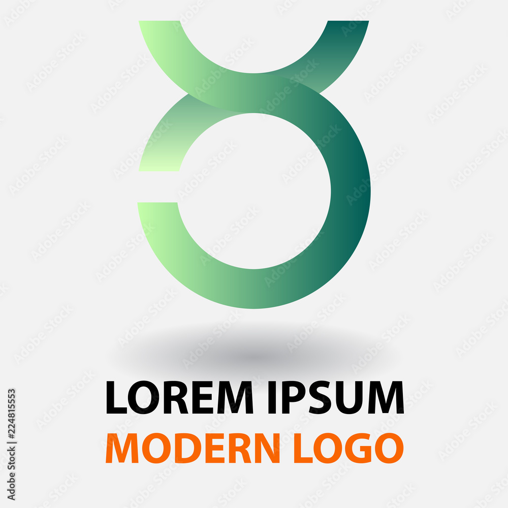 Logo of modern green color cross circle. Logo of modern green color cross circle.