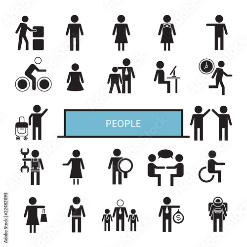 people icons set