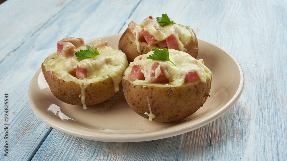 Andouille Stuffed Potatoes Andouille Stuffed Potatoes