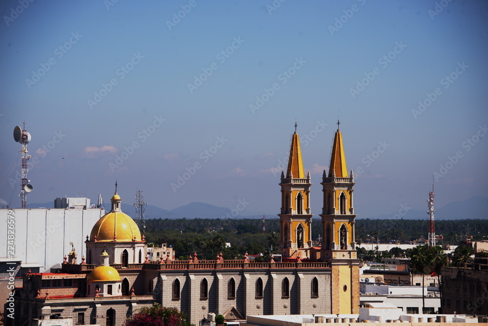 Fototapeta premium Mosque and Church in one