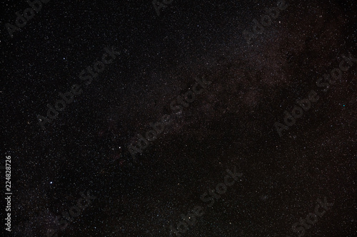 Milky Way stars photographed with wide lens and camera. 