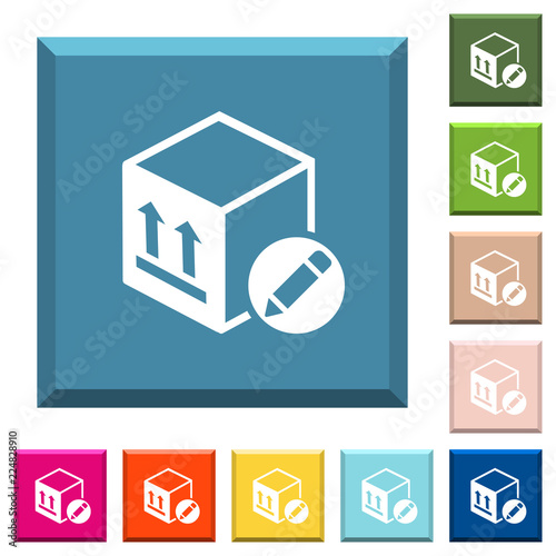 Package edit white icons on edged square buttons