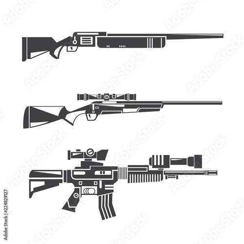 machine gun set
