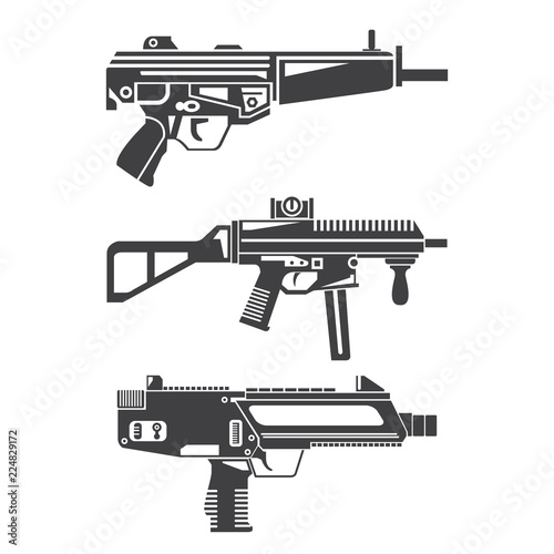 machine gun set