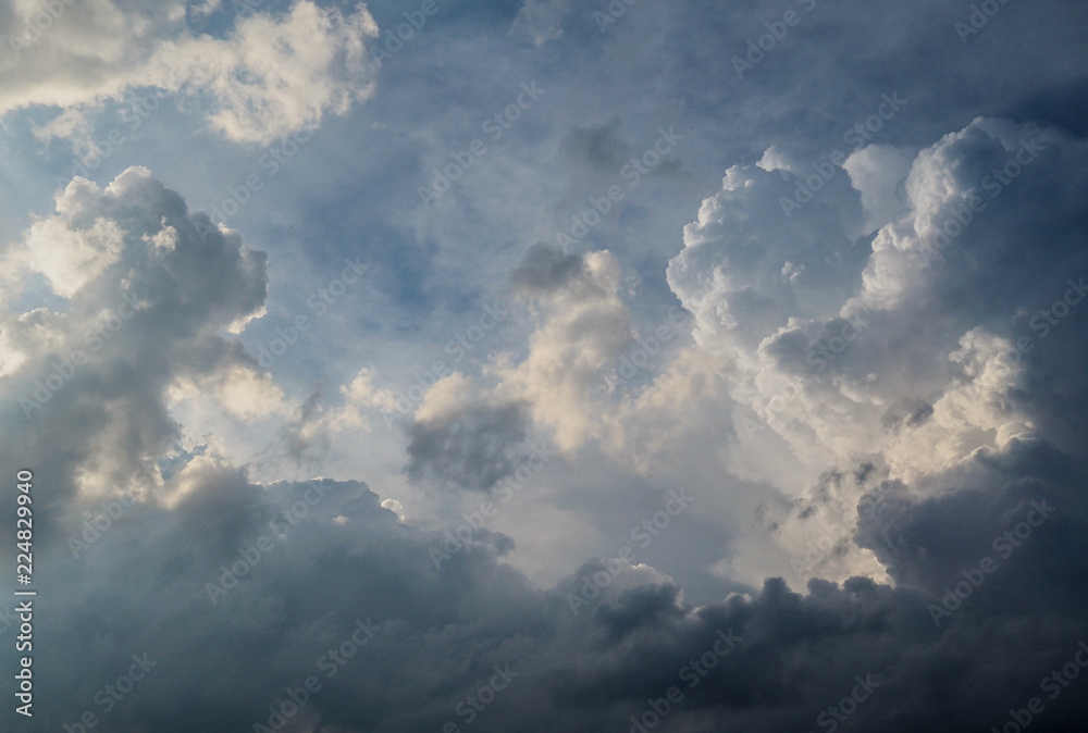 Landscape and clouds of western Siberia Landscape and clouds of western Siberia