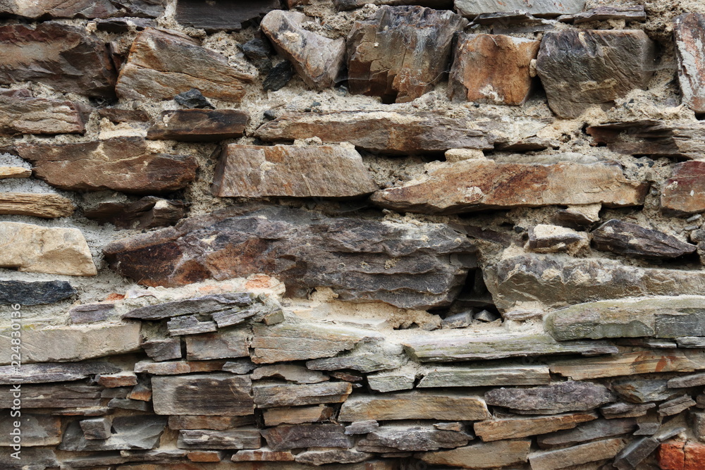 Wand einer Ruine