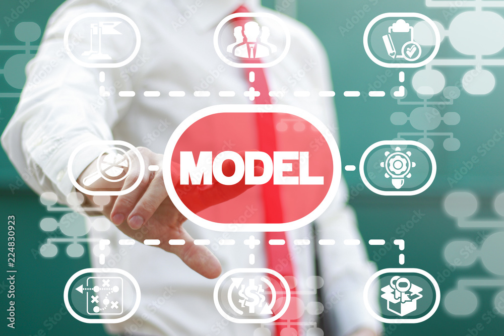 Business Model. Modeling Success concept.