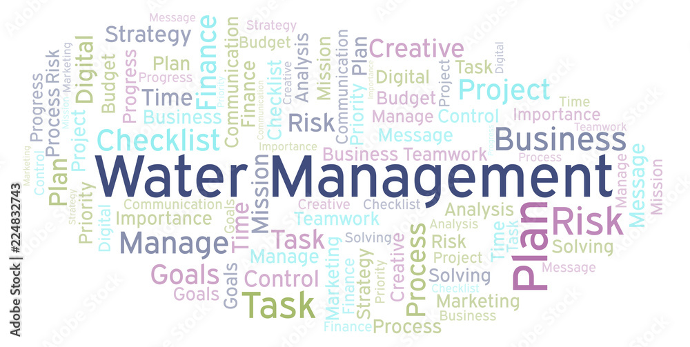 Water Management word cloud, made with text only. Water Management word cloud, made with text only.