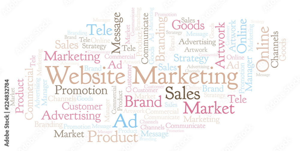 Word cloud with text Website Marketing. Word cloud with text Website Marketing.