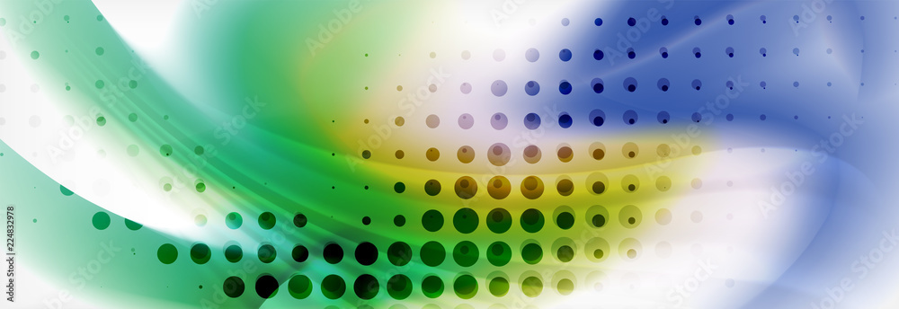 Fototapeta premium Abstract background holographic liquid colors design
