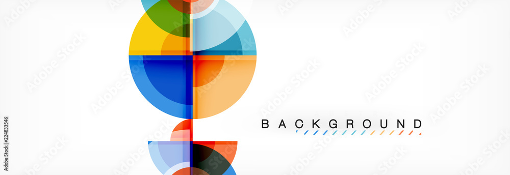 Vector fantastic circle modern geometric background template Vector fantastic circle modern geometric background template