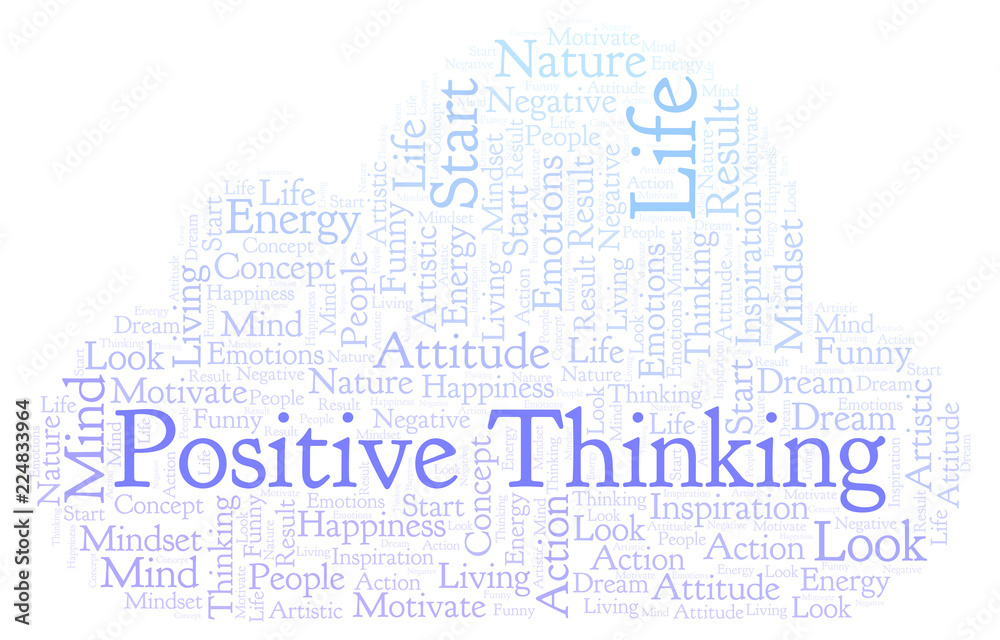 Positive Thinking word cloud, made with text only. Positive Thinking word cloud, made with text only.