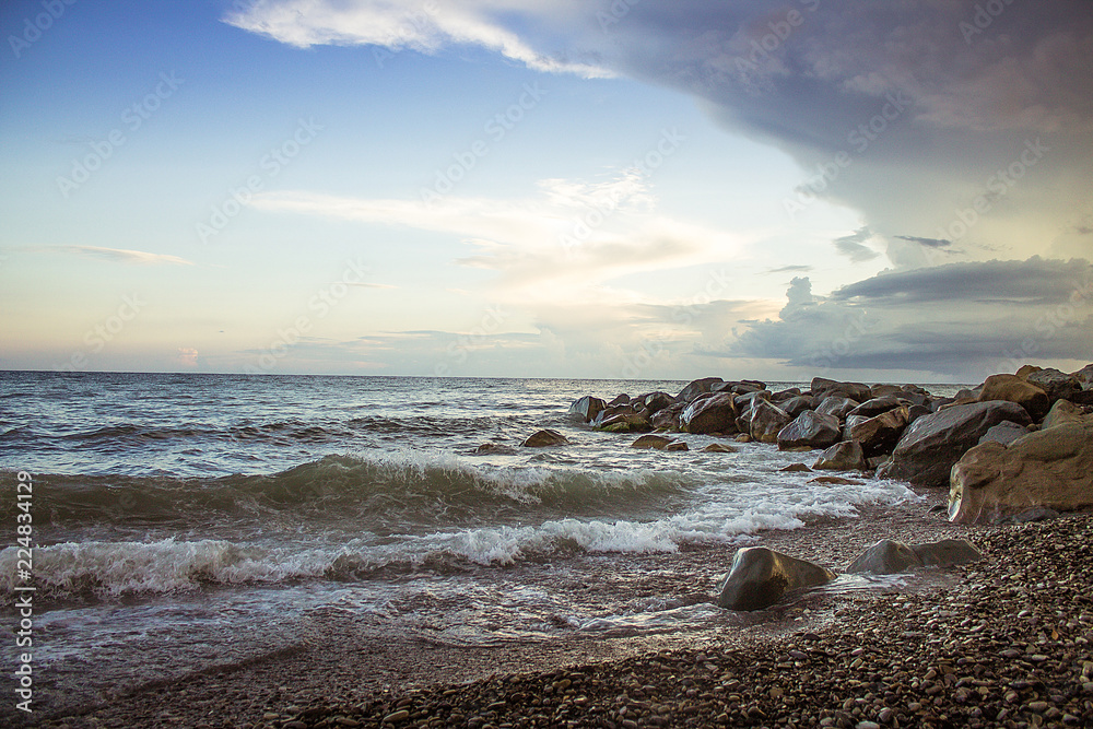 Fototapeta premium sunset on the beach