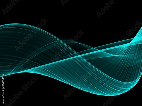      Abstract Soft Color Blue Wave Background 