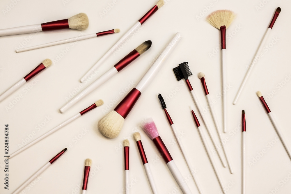 Professional set of brushes for modern makeup Professional set of brushes for modern makeup