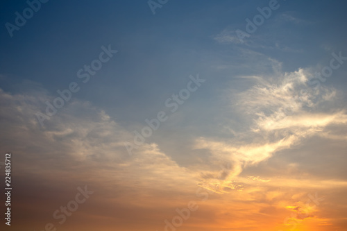 sky sunset and clouds. © 223046