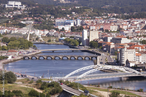 Schilderij op canvas Vista panorámica de Pontevedra