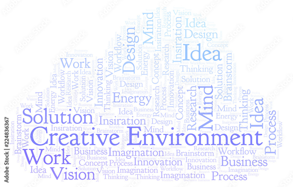 Creative Environment word cloud, made with text only. Creative Environment word cloud, made with text only.
