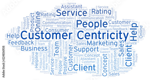 Customer Centricity word cl...