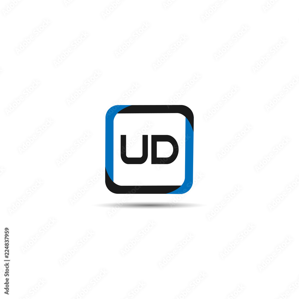 Initial Letter UD Logo Template Design Initial Letter UD Logo Template Design