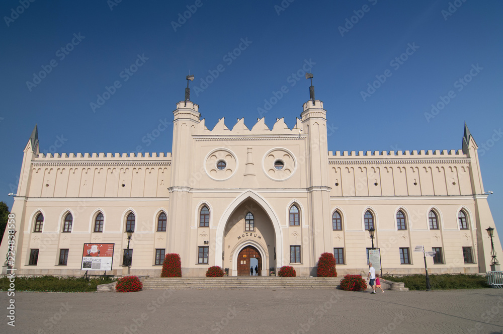 Neo-gothic castle, begun in 1824, incorporates parts of the original 14th century royal fortress, Lublin, Poland.