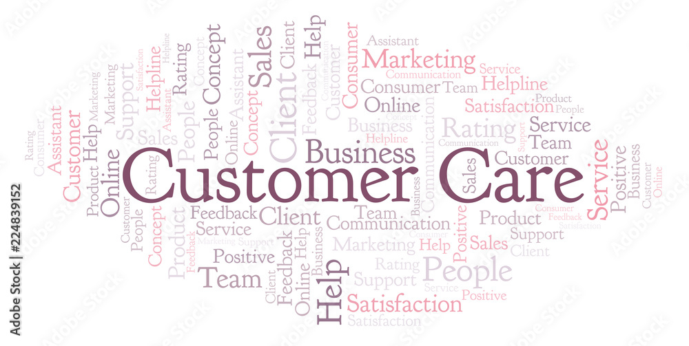 Customer Care word cloud. Customer Care word cloud.