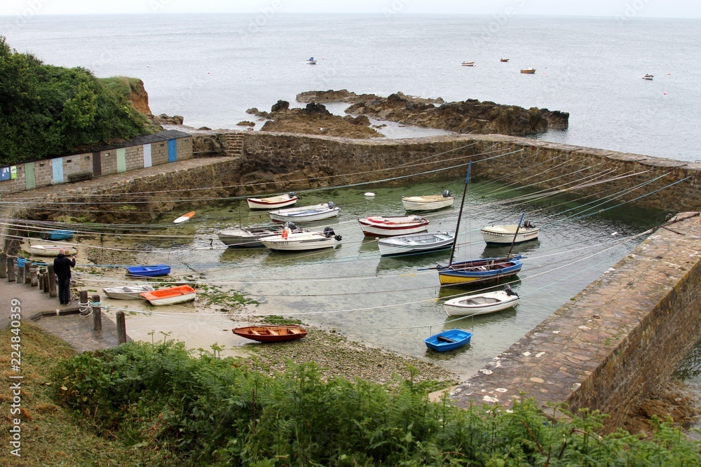 Port Racine plus petit port de France dans le Cotentin,Normandie,Manche  Stock Photo | Adobe Stock