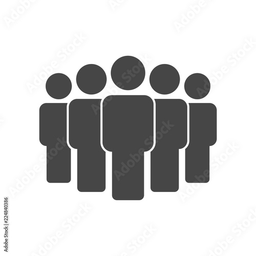 Fotografie People icon, Group icon, Group of people or group of users