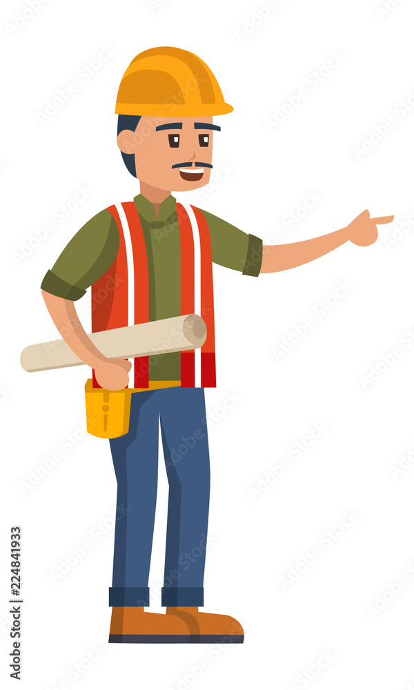 A construction leader tell the subordinates A construction leader tell the subordinates