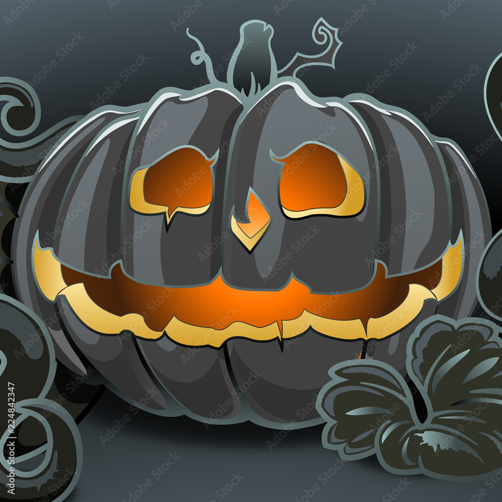 Cartoon Evil Jack O Lantern